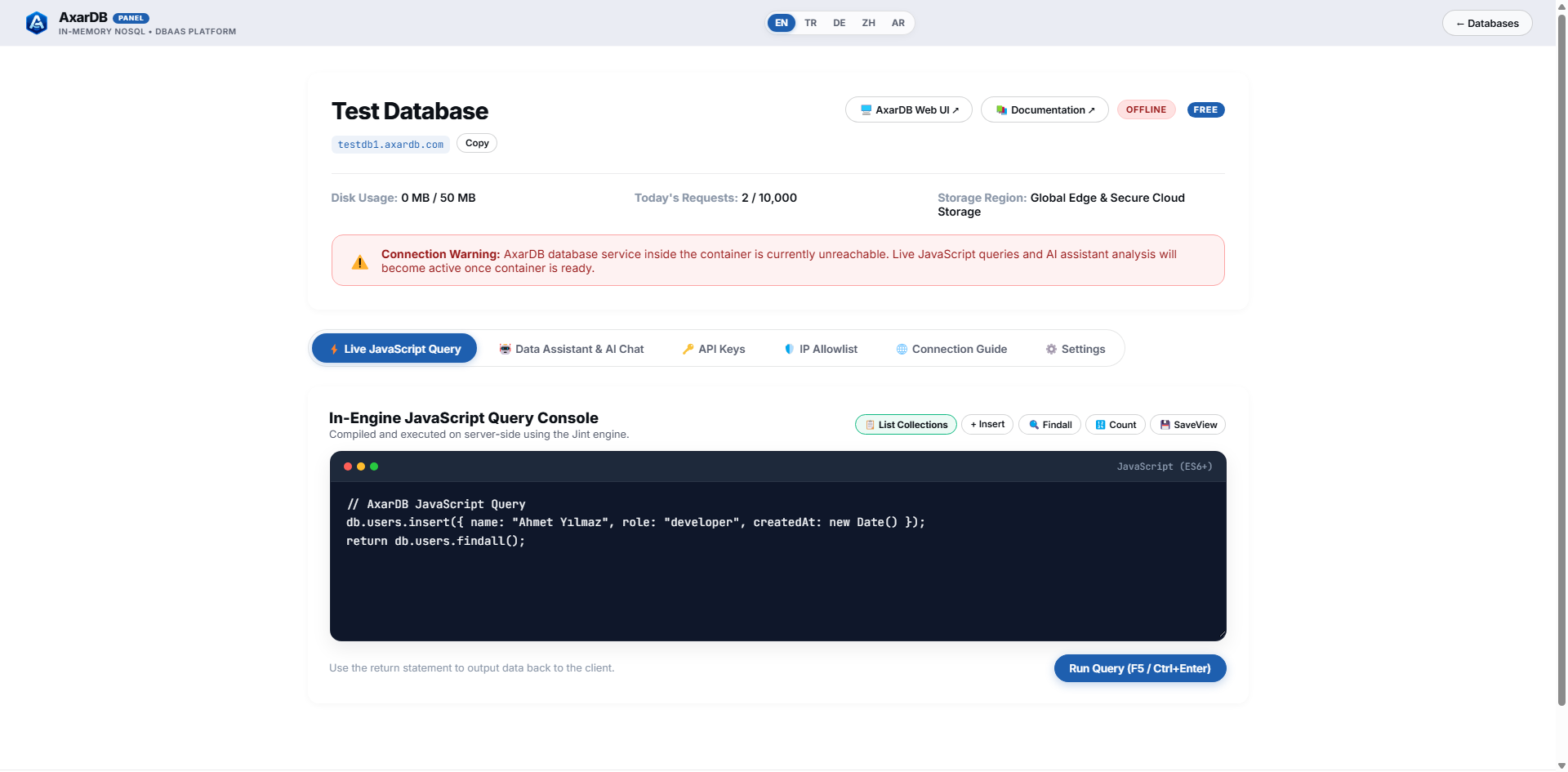 Canlı JavaScript Editörü